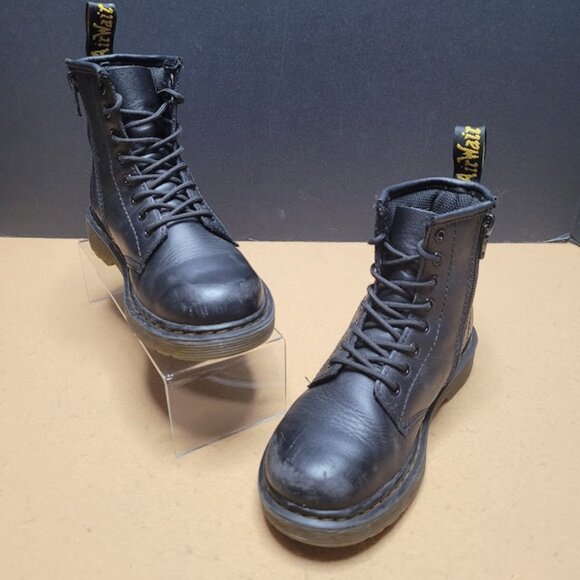 Dr. Martens Junior 1460J Softy T Leather Lace Up Boots Youth Sz 1 - Picture 2 of 11